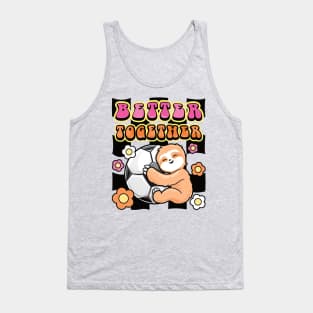 Groovy Sloth and Soccer Tank Top